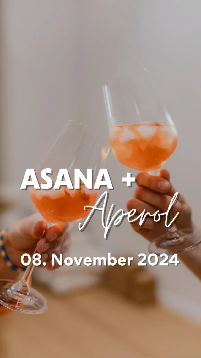 Cin Cin und ahoi – jetzt wird’s spritzig! 🥂

Erlebe eine einzigartige Yoga-Session, bei der wir Yogaasanas mit dem Genuss von Aperol Spritz kombinieren! Genieße diese aufregende und erfrischende Stunde gemeinsam mit deinen Freundinnen oder Lieblingsmenschen.

Hansefit-Mitglieder sparen € 12,-! Bitte gebe bei der Buchung den Code “hansefit12” an.

ASANA + APEROL

📅 Freitag, 08.11.2024
⏰ 19.00 - 20.15 Uhr 
📍 yoga ahoi | Wietze

Meldet euch an unter 👉 https://yogaahoi.com/events/asana-aperol/

#yoga #aperolyoga #asanas #yogaevents #yogaveranstaltung #yogalover #yogalife #yogastudio #wietze #celle #heidekreis