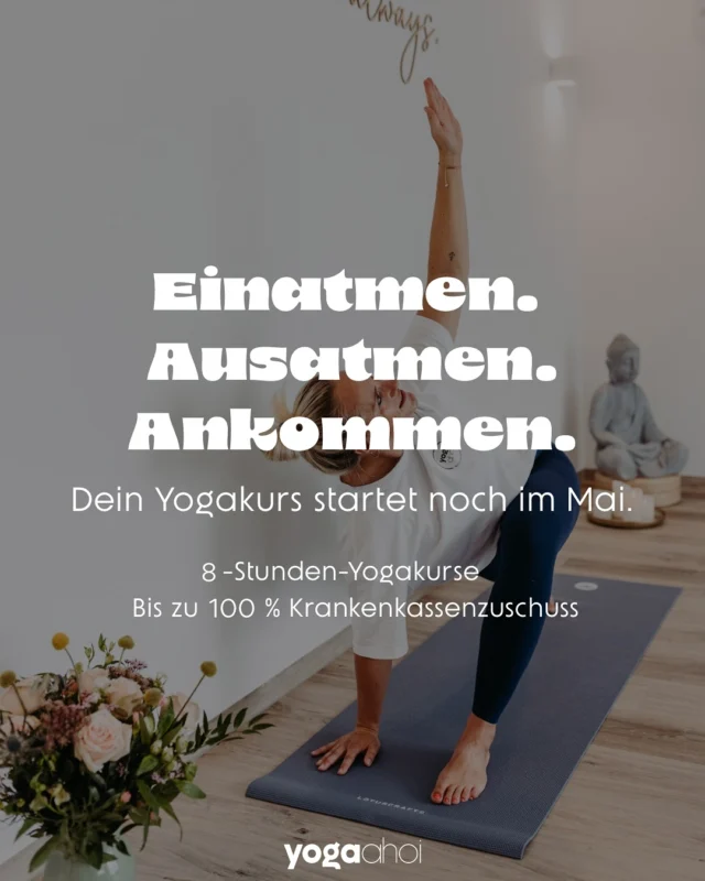 Es gibt noch ein paar wenige Frei Plätze in meinen Yogakursen. 
Ihr habt jeweils 8 Termine und deine Krankenkasse über nimmt die Kosten mit bis zu 100%! 😍

Buch dir deinen Platz und starte voller Energie in den Sommer! ☀️

#yoga #yogakurs #yogaclass #yogaahoi #vinyasa #vinyasayoga #hathameetsyin #hathayoga #feelgoodyoga #feelgood #sommeryoga #yogalover #yogaanfänger #yogaforeveryone