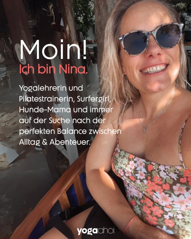 📍Für alle neuen Gesichter hier – schön, dass du da bist!

Ich bin Nina – Yogalehrerin und Pilatestrainerin, Surferin, Dog-Mom & Mensch mit Tiefgang und einer Schwäche für Kaffee am Meer ☕🌊
Mein Herz schlägt für echtes Yoga, das dich nicht verbiegt – sondern bei dir ankommen lässt.

In diesem Karussell lernst du mich ein bisschen kennen: meinen Weg, meine Arbeit und wofür ich stehe.
Egal ob du hier gelandet bist wegen Yoga, Selfcare, Coaching oder salziger Luft – du bist willkommen. 🫶

Lust auf Verbindung? Schreib mir gern oder kommentier mit einem Emoji, das dich grad beschreibt 💬👇

#yogalehrerin #vorstellungsrunde #yogaahoi #surfyoga #authentischleben #yogaausdemnorden #selfcarejourney #thatsme #factsaboutme #hello #dasbinich #pilatestrainerin #yogalehrerin #surfergirl #celleyoga #hundemama