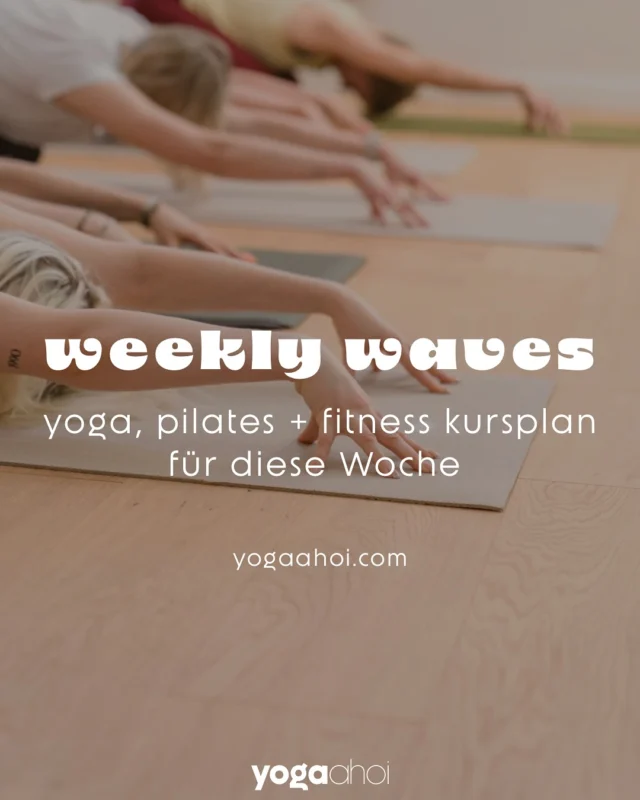 Es warten viele tolle Kurse darauf von euch besucht zu werden 🤭

Nimm dir diese Woche Zeit für dich und gib Vollgas! Egal ob etwas entspannter beim Yoga oder mit mehr Power bei Bauch Beine Po! 💪🏻

*** Krankheitsbedingt fällt Bauch-Beine-Po leider aus

Anmeldung: yogaahoi.com

#kursplan #schedule #yoga #pilates #fitness #celle #wietze #heidekreis #hambühren #fitnessmotivation #yogapracticenotyogaperfect #yogalover #pilatespower #onlinekurs #pilatesonline #yogastudio